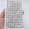 Accesorios para Uñas con Forma de Corazón Inclinado y Base Puntiaguda, Pedrería de Forma Irregular, Pedrería de Vidrio Multifacética, Joyería de Cristal al por Mayor, Arte para Uñas, Estilo de Lujo Ligero