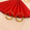 Pendientes de Mariposa de Cintura Pequeña Chapados en Oro de Latón para Mujer, Diseño de Nicho, Sensación de Alta Gama, Pendientes de Borla de Nuevo Estilo Chino Que No Se Desvanecen Fácilmente