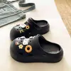 Zapatos tipo zueco de nicho, juveniles y elegantes, muy atractivos, nuevos de verano, versátiles, casuales, de playa, cerrados, para mujer
