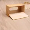 Caja de pañuelos de bambú con logotipo personalizado, caja de pañuelos publicitaria, almacenamiento para el hogar, restaurante, hotel, oficina, caja de pañuelos