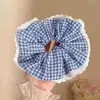 Goma para el pelo azul para mujer, tamaño grande, alta elasticidad, nuevo y elegante accesorio para el pelo de alta gama 2025