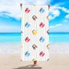 Toalla de playa de microfibra para adultos, con estampado de chal, absorbente, de secado rápido y agradable para la piel.