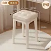 Silla de Comedor Estilo Crema, Silla de Escritorio Minimalista Moderna, Silla de Mesa de Comedor Apilable, Tocador, Taburete de Comedor de Lujo Ligero