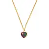 Colgante de cristal natural ágata amor transfronterizo colgante colgante cabeza chapada piedra natural collar piedra cristal al por mayor