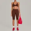 Conjunto de yoga cepillado transfronterizo, conjunto deportivo de dos piezas para correr, secado rápido, ajustado, para yoga y fitness 1358+3729