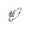 Anillo Apilado Sol y Luna Glory para Mujer Anillo Abierto de Pareja Sol y Luna Anillo de Diseño de Moda Explosivo Transfronterizo