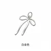 Estilo Ins Exquisito Colgante de Lazo Plata de Ley S925 Collar de Perlas Pulsera Colgante DIY Accesorios de Plata con Cuentas Hechos a Mano