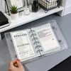 Álbum de Tarjetas Láser Transparente Cuidadosamente Seleccionado Páginas Interiores de PP A6A7 Seis Agujeros Álbum de Fotos de Hojas Sueltas Núcleo Interior Bolsillo para Tarjetas de Almacenamiento de Fotos de Postales