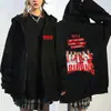 Suéter tipo cárdigan estilo Bts Sudadera con capucha con cremallera Moda urbana con estampado gráfico Mismo estilo Otoño e Invierno Corte holgado