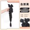 Peluca con clip y lazo, trenza de boxeo, trenza larga, artefacto para trenzar cabello, cola de caballo alta con lazo lateral coreano, accesorios para cabello artificial