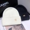 Otoño e invierno nuevo sombrero de pelo de conejo para niños color liso casual sombrero de lana engrosado cálido protección para los oídos frío sombrero de punto hombres al por mayor