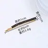 Grampo de Cabelo Colorido Geométrico da Moda com Strass, Presilha Redonda para Meninas, Acessório de Cabelo para Parte de Trás da Cabeça