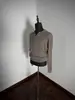 Suéter Polo de Punto con Cuello en V y Cable Kochi Gris para Hombre Otoño e Invierno Nuevo Estilo Old Money Top de Fondo Alto