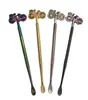 Cuchara para tabaco de aleación de zinc transfronteriza, Cucharón para aceite de tabaco, Accesorios de limpieza para pipas, Cucharón de aceite, Pala para tabaco, Directo del fabricante