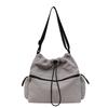 2024 Nueva Bolsa Tote con Cordón Estilo Japonés para Niña Casual de Gran Capacidad Diseño Nicho Versátil Bandolera