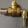 Válvula de retención de boca de pagoda Insertar Manguera de goma Válvula unidireccional Doble cabeza Boca de cobre con resorte Funda de válvula de flujo inverso Manguera de goma de alambre de acero Válvula de tubería de agua