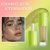 Set de Sombras de Ojos Líquidas Brillantes Camaleón Multicolor Transfronterizo Glitter Arcoíris Metal Fantasía Sirena Maquillaje Facial para Ojos