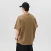 Camiseta de Manga Corta de Peso Pesado de Gama Alta para Hombre Verano 2026 Nuevo Estilo Holgada Talla Grande Marca de Tendencia Americana Cuello Redondo Top de Media Manga