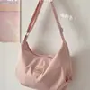 Bolso de Hombro Japonés de Alto Valor Estético, Gran Capacidad, para Mujer, Bolso Casual Tipo Dumpling para Estudiantes Universitarios, Adecuado para Clase y Viajes, Bolso Cruzado