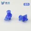 Tapones de oídos en espiral de silicona para natación, impermeables, anti-asfixia, con clip nasal suave, en caja, disponibles en stock, tapones de oídos en espiral imprimibles.