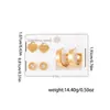 Pendientes de Acero Inoxidable Transfronterizos Set de Amor para Mujer Lujo Ligero Acero de Titanio de Gama Alta No Descolorables Pendientes de Moda Versátiles