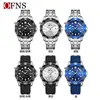 Reloj para hombre de comercio exterior marca OFNS simple de negocios impermeable correa de cuarzo calendario bisel giratorio luminoso reloj para hombre