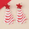 Brincos Acrílicos de Natal Transfronteiriços Nova Estrela de Cinco Pontas Árvore de Natal Brincos Personalizados Europeus e Americanos Brincos para Mulheres