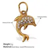 Ticai Novo Estilo Europeu e Americano Cavalo-marinho e Tartaruga Incrustados com Strass Pingente Estilo Oceano Concha do Mar Pingente DIY Golfinho Joias