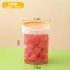 Fiambrera Portátil para Alimentos Fruta Multifuncional Redonda para Refrigerador Caja de Conservación Sellada Transparente Portátil de Plástico para Almacenamiento