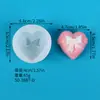 Moldes de Silicona Hechos a Mano con Forma de Corazón de Rosa para Hornear Varios Chocolates DIY, Moldes Suaves de Silicona con Forma de Corazón para Jabón Hecho a Mano