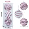 Venda Quente Transfronteiriça Bola de Espuma Pintada DIY Criativa de Natal Árvore de Natal 8cm com Fio Lantejoula Decoração de Espuma Bola de Natal