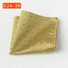 Bolsillo de la Camisa del Traje Bufanda Banquete de Bodas Negocios Poliéster Seda Bufanda Cuadrada Pequeña Pañuelo de Bolsillo Fábrica de Shengzhou Pañuelo Rayado para Hombres