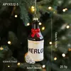 Nuevo Colgante de Hombre de Jengibre de Plástico Colgante Decoración de Árbol de Navidad Suministros Adornos Suministros de Decoración de Atmósfera En Stock