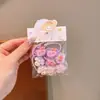 Laços de Cabelo de Polegar Desenho Animado Fofo para Crianças e Meninas, Elásticos de Cabelo Não Prejudiciais, Cordas de Cabelo de Bebê, Acessórios de Cabelo, Presilhas