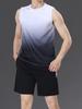 Chaleco de Fitness Diario Simple de Verano 2025 Versátil Casual Talla Grande Deportivo Degradado Chaleco de Equipo de Baloncesto