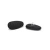 Almohadilla para Nariz de Gafas Antideslizante Corrugada Suave de Silicona Tipo Melón Sin Lado Izquierdo y Derecho Tipo Tornillo de Giro C01 Negro