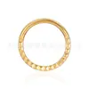 Aro de nariz europeo y americano transfronterizo acero inoxidable 316L aro cerrado sin costuras aro cerrado plano joyería para perforación corporal aro para cartílago