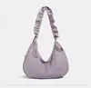 Bolsa de Lona para Mujer 2026 Estilo Nuevo Ins Correa Ancha para el Hombro Bolso Cruzado Gran Capacidad Bolso Dumpling para Viajar Bolso de Hombro Simple