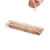 Lanzhai Criativo Pintado Pêssego Verde Lótus Ameixa Verde Cristal Peso de Papel Espessado Pressionador de Livros Pressionador de Papel Peso de Papel Guofeng Régua Texto