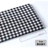 Tela de Cuadros de Algodón Poliéster Cuadros Blancos y Negros Cuadros Rojos y Blancos Camisa de Cuadros Chaoyang Ropa Tela para Mantel Hecho a Mano DIY Tela de Cuadros