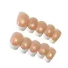 Uñas Postizas Artesanales de Alta Gama Color Blanco Leche Nude Francés Estilo Cat-Eye, Simples y Elegantes, Efecto Iluminador, Arte de Uñas Terminado Disponible para Venta al por Mayor