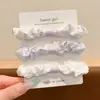 Scrunchie de cetim plissado estilo coreano para mulheres, novo modelo 2026, alta elasticidade, prendedor de cabelo durável, faixa de cabelo, acessório de cabelo elástico