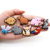 Serie Mundo Animal de Dibujos Animados Decoración Plana Funda para Teléfono Móvil Broche Parche de Pegamento Suave de PVC Lindo DIY Accesorios de Joyería