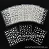 Adesivos de unhas transfronteiriços flor branca strass pequenos adesivos decalques de unhas 10/20/30 adesivos atóxicos à prova d'água atacado