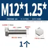 Tornillo Hexagonal Externo de Rosca Fina de Acero Inoxidable 304 M6M8M10M12M14M16M18M20*1/1.25/1.5