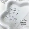 Champagne Transparente Marquise Zircón Super Brillante Joyería para Uñas Transparente Fondo Puntiagudo Forma de Gota de Agua con Alas de Mariposa Diamante para Uñas Joyería al por Mayor