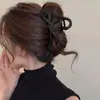 Pinza para el Cabello Negra Versátil para Mujer, de Gama Alta y Exquisita, Adecuada para Cabello Grueso, Pinza de Tiburón Grande para Recogido en la Parte Trasera de la Cabeza, Pinza Grande para el Cabello