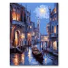 Comércio Exterior Strass de Diamante Completo Cidade Aquática Cenário Pintura de Diamante Bordado de Diamante 2026 Novo Modelo 5D Sala de Estar DIY Pintura Decorativa