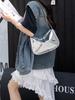 Moda Bolsa Feminina de Couro Genuíno Bolsa Transversal Couro Bovino Camada Superior Rachado Bolsa de Ombro Retro Transfronteiriça Nova Bolsa Feminina de Axila