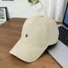 Chapéu de Aba Larga Bordado com Logo B Pequeno, Novo Estilo Primavera e Verão, Boné de Baseball Unissex Oversized e Profundo Que Faz o Rosto Parecer Menor
